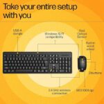 HP KM200 Wireless Combo Keyboard Mouse - Image 3