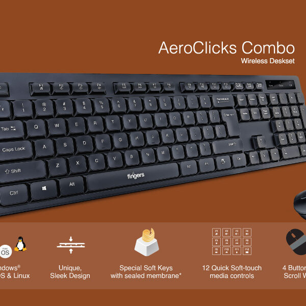 Fingers AeroClicks Wireless Combo